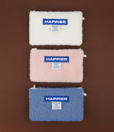Happier label pouch_M_boucle【SEONGSU TREND COLLECTOR ITEM】