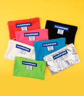 Happier label pouch_M【SEONGSU TREND COLLECTOR ITEM】