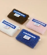 Happier label pouch_S_boucle【SEONGSU TREND COLLECTOR ITEM】